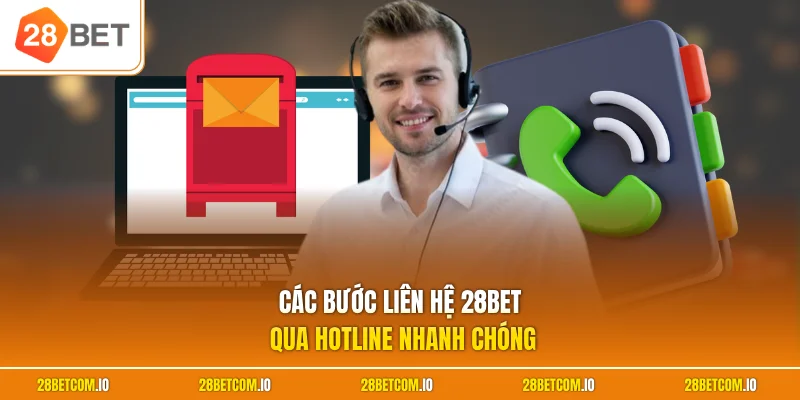 Các bước liên hệ 28BET qua hotline  nhanh chóng