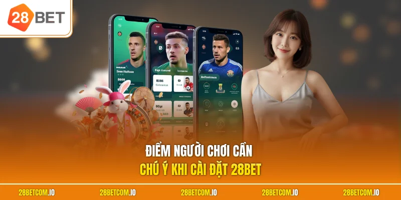 Điểm người chơi cần chú ý khi cài đặt 28BET 