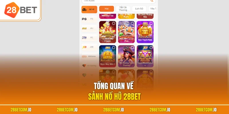 Tổng quan về sảnh nổ hũ 28BET